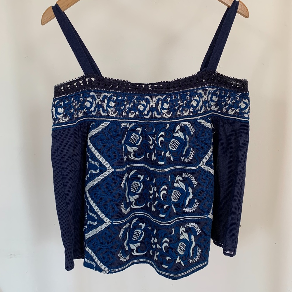 Sea New York embroidered crochet Camisole